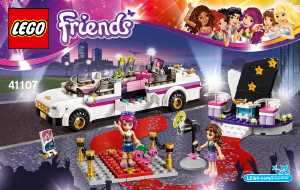 Käyttöohje Lego set 41107 Friends Poptähden limusiini