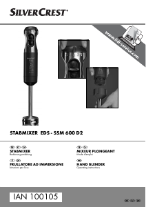 Mode d’emploi SilverCrest IAN 100105 Mixeur plongeant