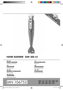 Bruksanvisning SilverCrest IAN 106752 Stavmixer