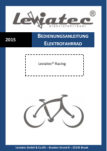 Bedienungsanleitung Leviatec Racing Elektrofahrrad