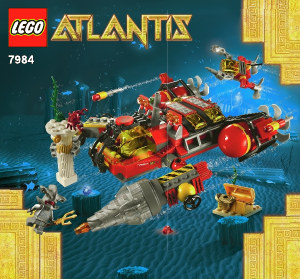 Manual de uso Lego set 7984 Atlantis Submarino de asalto