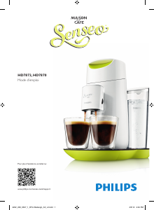 Mode d’emploi Philips HD7870 Senseo Cafetière