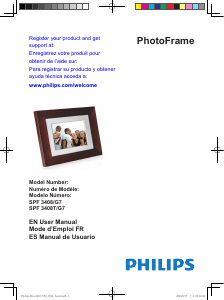 Handleiding Philips SPF3408 Digitale fotolijst