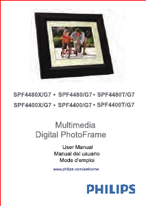 Manual de uso Philips SPF4480X Marco digital