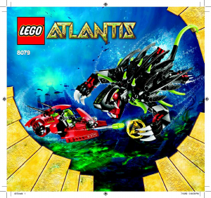 Manuale Lego set 8079 Atlantis Dentice ombra