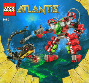 Manuale Lego set 8080 Atlantis Sottomarino trasformabile