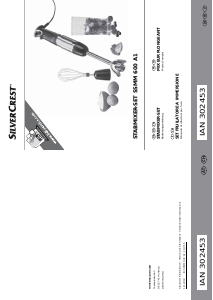 Mode d’emploi SilverCrest IAN 302453 Mixeur plongeant
