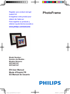 Manual Philips SPF3007 Digital Photo Frame