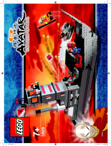 Manuale Lego set 3829 Avatar Nave della nazione del fuoco