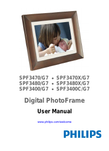 Manual Philips SPF3470X Digital Photo Frame