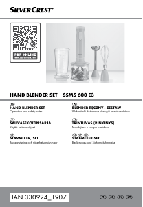 Käyttöohje SilverCrest IAN 330924 Sauvasekoitin