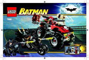 Manual Lego set 7886 Batman The Batcycle - Harley Quinns hammer truck