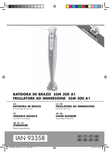 Manual de uso SilverCrest IAN 93358 Batidora de mano
