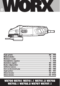 Mode d’emploi Worx WX702 Meuleuse angulaire