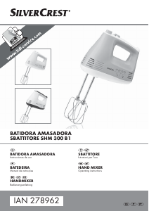 Manual SilverCrest IAN 278962 Misturador da mão