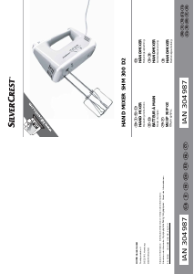 Kullanım kılavuzu SilverCrest IAN 304987 El mikseri