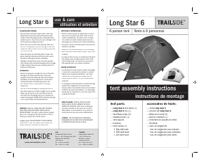 Manual Trailside Long Star 6 Tent