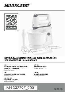 Manual SilverCrest IAN 337297 Misturador da mão