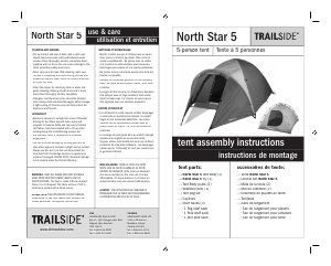 Handleiding Trailside North Star 5 Tent