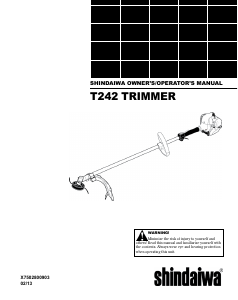 Bruksanvisning Shindaiwa T242 Grästrimmer