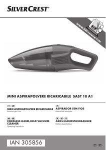 Manuale SilverCrest IAN 305856 Aspirapolvere a mano