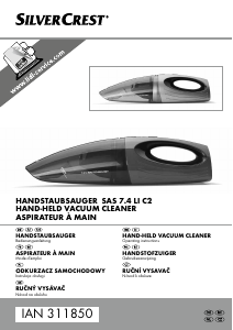 Manual SilverCrest IAN 311850 Handheld Vacuum