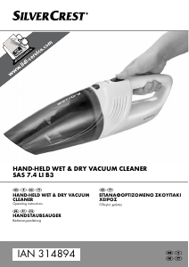Manual SilverCrest IAN 314894 Handheld Vacuum