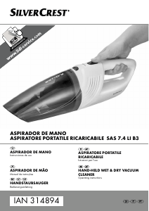 Manuale SilverCrest IAN 314894 Aspirapolvere a mano