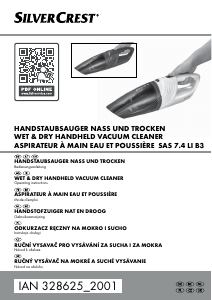 Manual SilverCrest IAN 328625 Handheld Vacuum