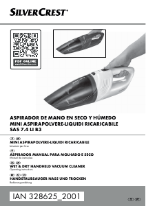 Manuale SilverCrest IAN 328625 Aspirapolvere a mano