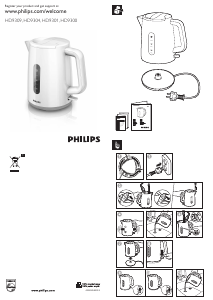 Bedienungsanleitung Philips HD9301 Wasserkocher