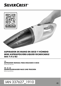 Manual SilverCrest IAN 337627 Aspirador de mão