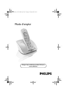 Mode d’emploi Philips CD2301S Téléphone sans fil