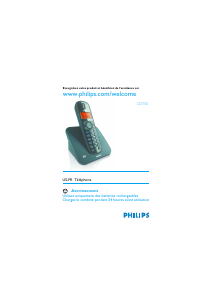 Mode d’emploi Philips CD1504B Téléphone sans fil
