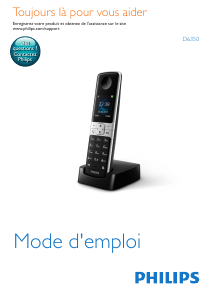 Mode d’emploi Philips D6350B Téléphone sans fil