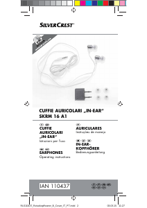 Manual SilverCrest IAN 110437 Auscultador