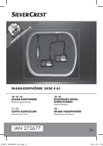 Mode d’emploi SilverCrest IAN 273677 Casque