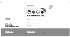 Használati útmutató SilverCrest IAN 279502 Fejhallgató