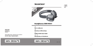 Vadovas SilverCrest IAN 285673 Ausinės