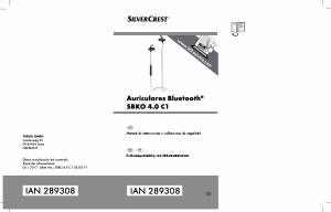 Manual de uso SilverCrest IAN 289308 Auriculares