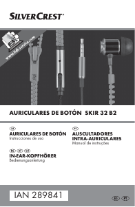 Manual SilverCrest IAN 289841 Auscultador