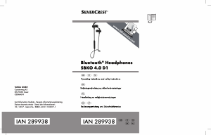 Manual SilverCrest IAN 289938 Headphone
