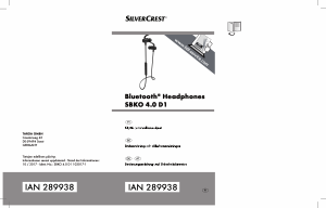 Bruksanvisning SilverCrest IAN 289938 Hörlurar