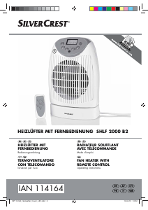 Manuale SilverCrest IAN 114164 Termoventilatore