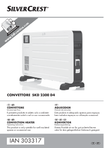 Manuale SilverCrest IAN 303317 Termoventilatore