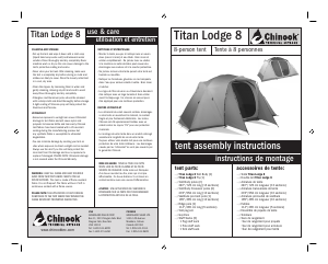 Handleiding Chinook Titan Lodge 8 Tent