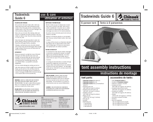 Mode d’emploi Chinook Tradewinds Guide 6 Tente