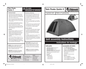 Handleiding Chinook Twin Peaks Guide 4 Tent