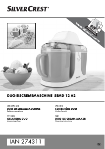 Manuale SilverCrest IAN 274311 Macchina del gelato