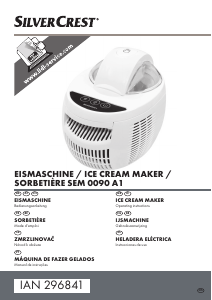 Manual SilverCrest IAN 296841 Ice Cream Machine